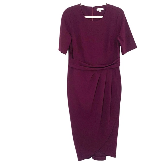 Calvin Klein Rich Purple Midi Dress - Picture 1 of 6